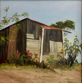 Study of House with Sunflowers