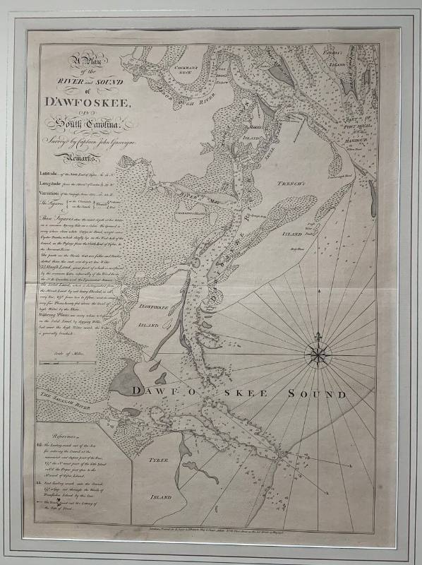 A Plan of the River and Sound of D'Awfoskee, in South Carolina, Survey'd by Captain John Gascoigne