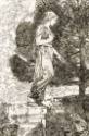 View of Seiler monument at Bonaventure Cemetery with female figure.
