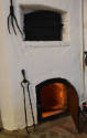 A view of the original oven doors in the Telfair mansion kitchen.