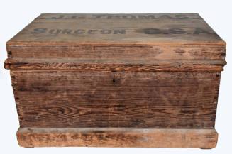 A box or chest used to carry surgical implements and other medical materials. 