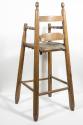 A view of the back of the chair. 