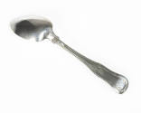 A view of the back of the teaspoon. 