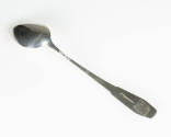The back of the teaspoon. 