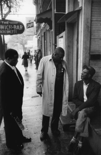 “Big Lester“ Persuading a Potential Voter, West Broad Street