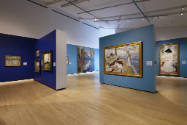 The transition between the American Impressionism gallery and the French Impressionism space. 