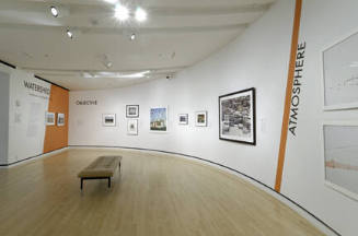 Installation shot of the exhibition Watershed: Contemporary Landscape Photography in the Levitt…