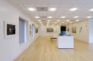 An installation shot of the #art912 gallery with works of art in various media hung on the wall…