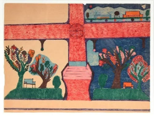 Untitled (view of a square)