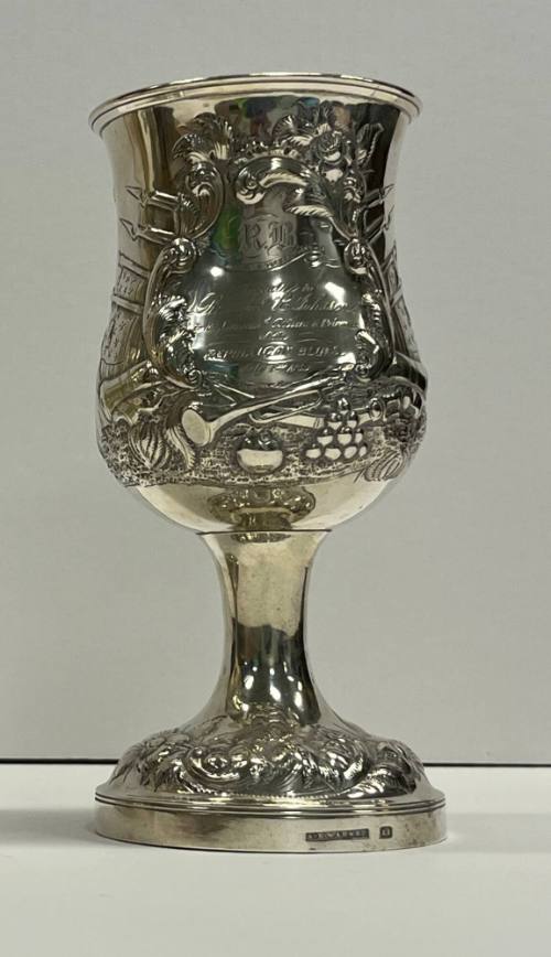 Presentation Goblet 2023.57 showing engraving.