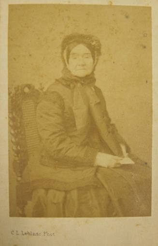 A carte de visite of Mary Telfair photographed by Christian Louis LeBlanc in 1860s Paris, Franc…